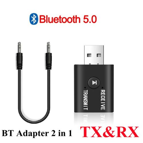 Adaptateur USB Bluetooth 5.0 2 en 1,transmetteur rcepteur Audio,Dongle Bluetooth,adaptateur USB sans fil pour ordinateur portable - Type USB Bluetooth 5.0