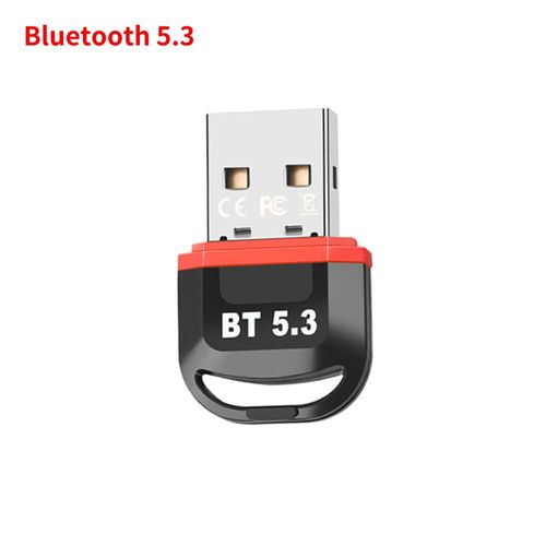 Adaptateur USB Bluetooth 5.3 pour haut-parleur sans fil,souris audio,dongle Bluetooth 5.3,rcepteur metteur - Type Red
