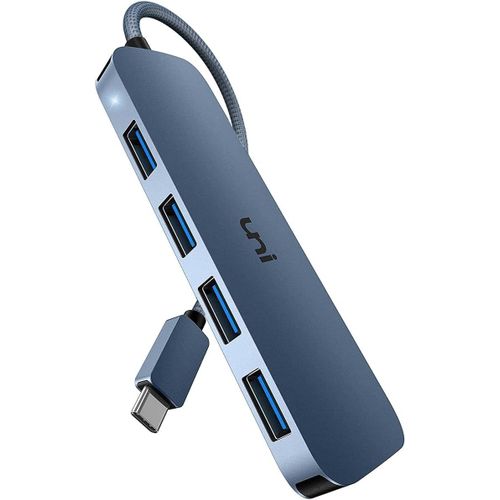 Adaptateur USB C, Hub USB C vers 4 Ports USB 3.0, Hub Multiport USB(Thunderbolt 3),Compatible avec iPhone 15 Plus ProMax,MacBook Pro Air 2023 iMac iPad Pro Air Surface Pro Galaxy S24(18cm)
