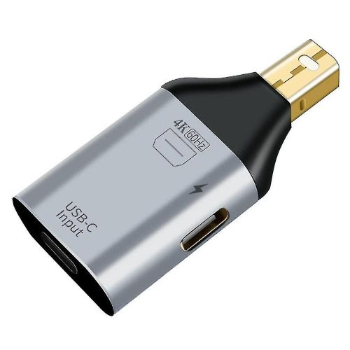 Adaptateur USB C Type-c Femelle vers - Dp Minidp Mle Adaptateur Hd Video 4k@60hz (mini Dp- Interface)