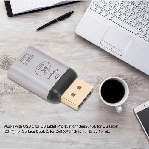 Adaptateur USB C vers DisplayPort 4K 60Hz, Compact et Portable, Plug and Play, pour Win, Android, OS X hot