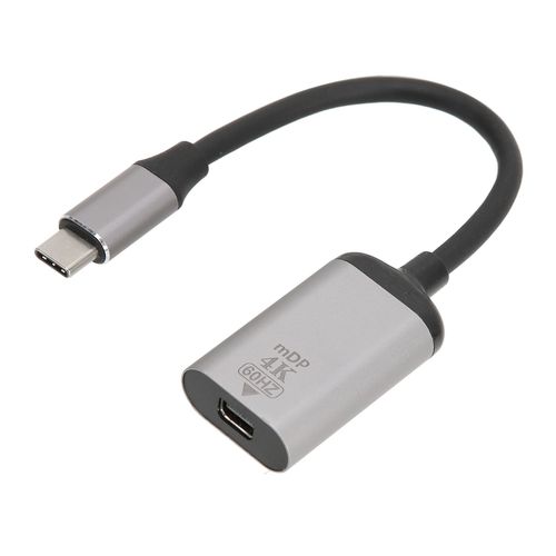 Adaptateur USB C vers DisplayPort 4K 60Hz en alliage d'aluminium, Plug and Play, adaptateur USB C vers Mini DP pour ordinateur portable, téléphone et tablette