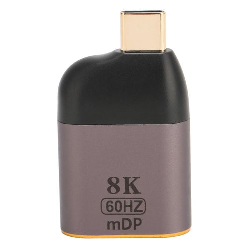 Adaptateur USB C vers DisplayPort 8K 60Hz Alliage daluminium Plug and Play Adaptateur USB C vers Mini DP pour PC Portable Tablette