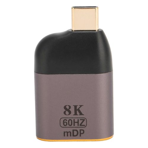 Adaptateur USB C vers DisplayPort 8K 60Hz Alliage daluminium Plug and Play Adaptateur USB C vers Mini DP pour PC Portable Tablette