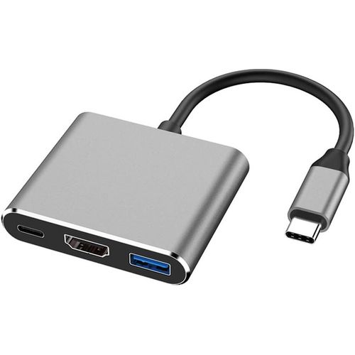 Adaptateur USB C vers HDMI Hub USB-C AV numrique multiport avec Charge Rapide PD 60 W et USB 3.0 pour USB-C Thunderbolt 3 Ports.[W1083]