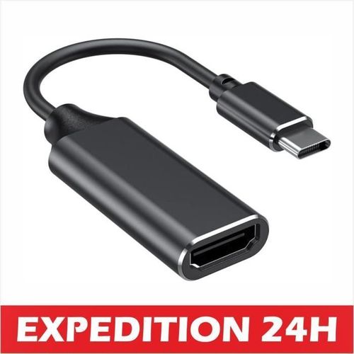 Adaptateur USB C vers HDMI, rsolution 4K super claire, compatible avec Thunderbolt 3 HDMI, pas de scintillement ni de retard, Type
