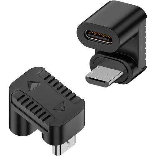 Adaptateur USB C vers Micro USB coud en U - Adaptateur USB C femelle vers Micro USB mle