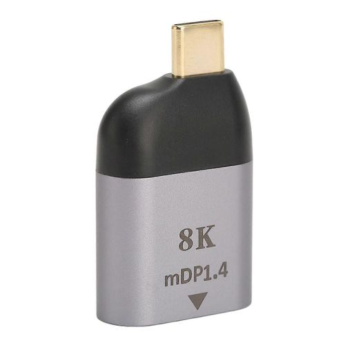 Adaptateur USB C vers Mini DisplayPort Petit Plug And Play 8K 60Hz Usb Type C Mle Vers Mini DP Femelle Adaptateur