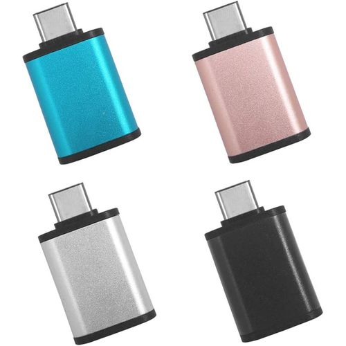 Adaptateur USB C vers USB 3.0 en aluminium Thunderbolt 3 vers USB Compatible avec Mac Book, Dell XPS, Galaxy S10 S9 S8 Note 9 et autres appareils de type C