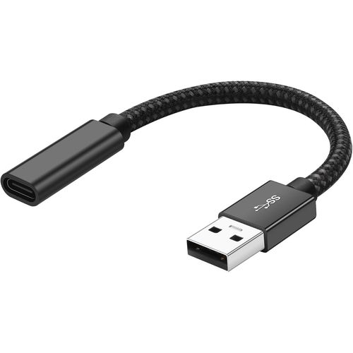 Adaptateur USB C vers USB 3.2,Cble Court de Chargeur USB 3.2 mle vers USB C Femelle 10Gbps supportant Une Charge Rapide de 3A pour Ordinateur,tlphone et Transfert de donnes Cord(15cm).[P1038]