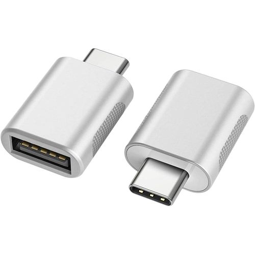 Adaptateur USB-C vers USB (lot de 2), adaptateur USB-C vers USB 3.0, adaptateur USB Type-C vers USB, adaptateur Thunderbolt 3 vers USB femelle OTG pour MacBook Air 2020, iPad Pro 2020
