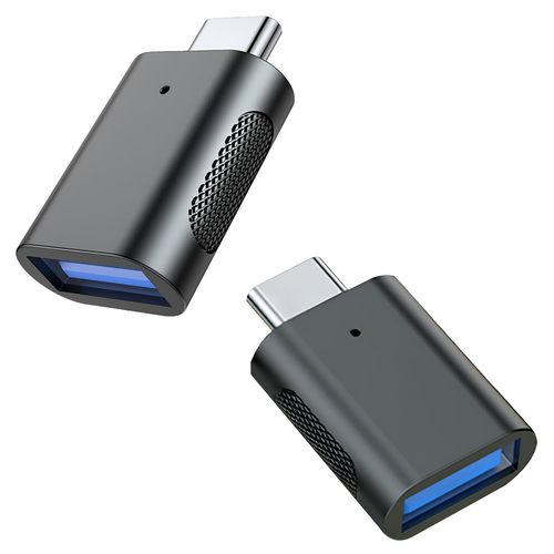 Adaptateur USB-C vers USB Type-C Mle vers USB-A 3.0 Femelle - 2 Pack  OTG Convertisseur USB-C vers USB-A Compatible avec iPhone 16 15, iPad, iMac, MacBook Pro/Air, Samsung Galaxy S24 S23 S22
