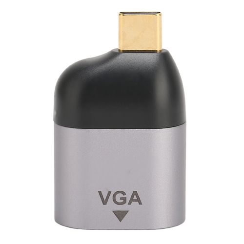 Adaptateur USB C vers VGA pour adaptateur USB Type C vers VGA mâle vers femelle 1080P 60Hz Plug and Play adaptateur USB Type C vers VGA