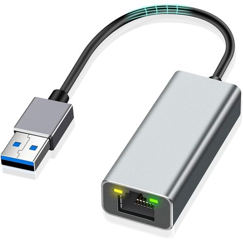 Adaptateur USB Ethernet, Adaptateur USB 3.0 vers RJ45  1000 Mbps, Rseau LAN Ethernet Gigabit pour PC, Laptop, pour USB 2.0 avec Vista/XP, Windows 7/8/10, MacBook, Surface Pro, Mac.[V162]