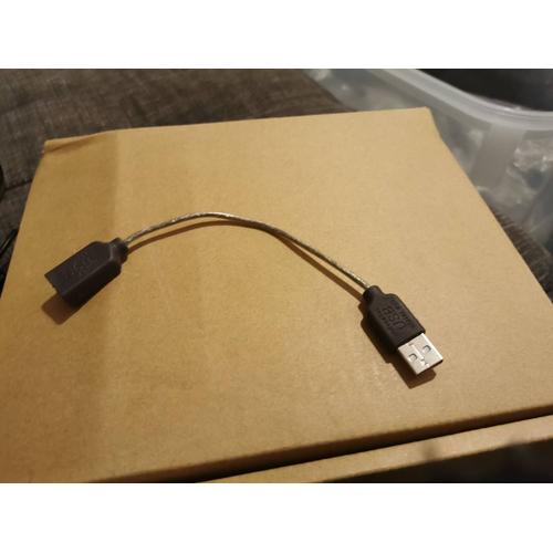 Adaptateur USB mle femelle, 20cm