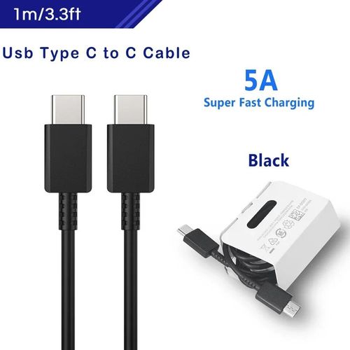 Adaptateur USB Type C vers Jack 3.5,cble audio pour Samsung Galaxy S24 Ultra S23 S21 S22 Tab S9 - Type type c to c cable 1m #A