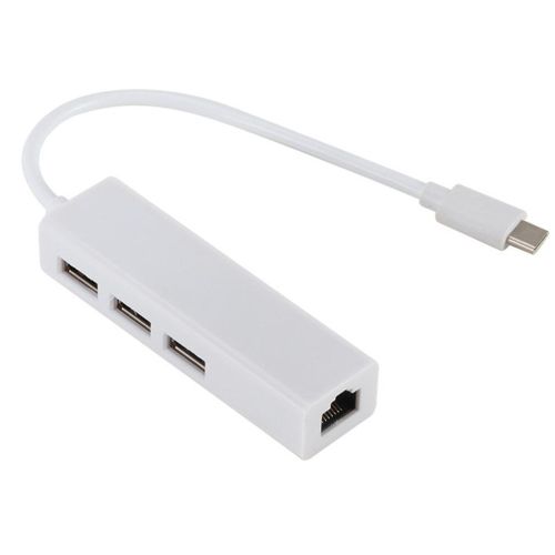 Adaptateur USB USB-C Type C vers USB RJ45 Ethernet Lan, cble Hub pour Macbook PC
