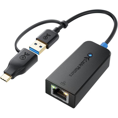 Adaptateur Usb Vers Ethernet 2,5 Gigabit Avec Prise En Charge (Pas Compatible Avec Les Mac M2) - Adaptateur Usb-C Inclus Pour Usb-B Et Thunderbolt 3[BLE7110585]
