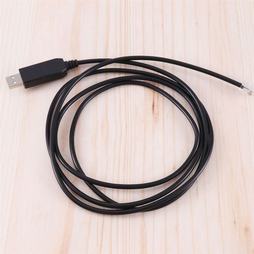 Adaptateur USB Vers Rj11 Rj12 6P4C C?ble de Contr?Le SRie C?ble EQMOD pour - Pc Connect pour C?ble de Commande Manuelle, 1,8 M