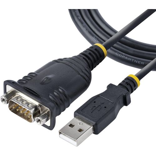 Adaptateur USB vers Srie de 1m - Convertisseur DB9 Mle vers USB
