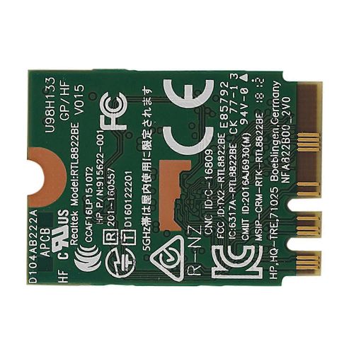 Adaptateur WIFI AC pour carte Wifi sans fil RTL8822BE NGFF M.2 802.11Ac 2.4G/5GHz + Bluetooth 4.1 : 01AX71