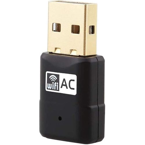 Adaptateur Wifi USB Ac600mbps Mini Dual Band Wireless Wifi (5ghz 433mbps / 2.4GHz 150mbps) Dongles sans fil Wlan Stick pour PC Windows XP / Vista / 7/8/10 Linux