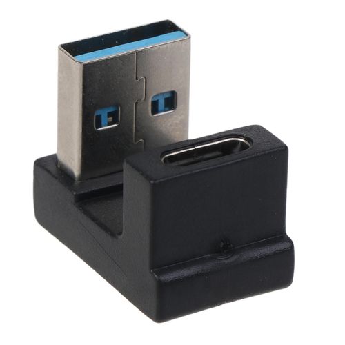Adaptateurs USB C en forme de U Type C femelle vers USB mle Adaptateur de donnes rapide 10 Gbit/s