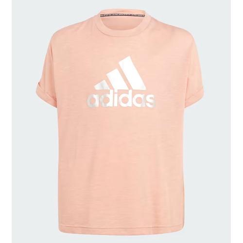 Adidas Junior - T-Shirt Manches Courtes - Saumon