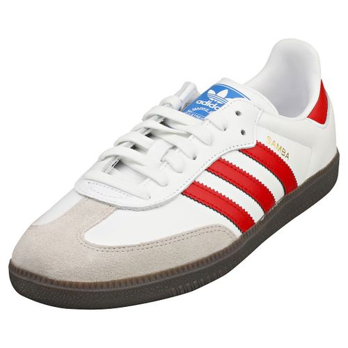 Adidas Samba Og Homme Baskets Dcontract Blanc Rouge - 41 1/3