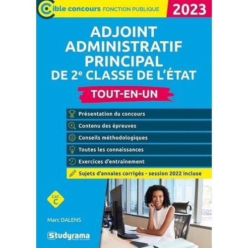 Adjoint Administratif Principal De 2e Classe De L'etat Catgorie C - Tout-En-Un    Format Grand Format 