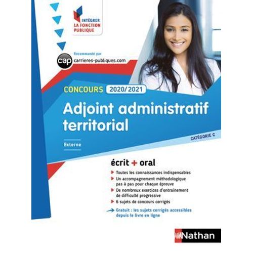 Adjoint Administratif Territorial - Catgorie C - 2020/2021 - Intgrer La Fonction Publique  