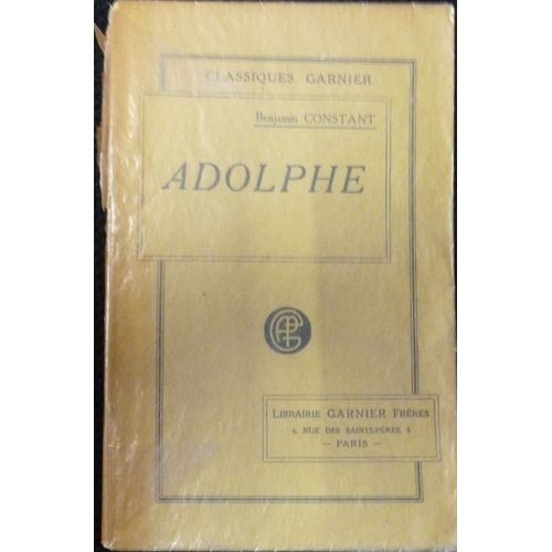Adolphe   de benjamin constant  Format Broch 