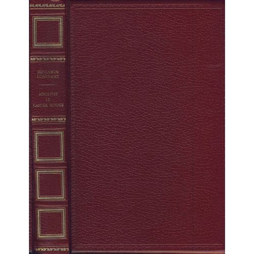Adolphe Le Cahier Rouge   de benjamin constant  Format Beau livre 