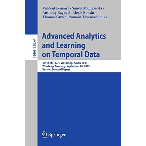 Advanced Analytics And Learning On Temporal Data   de Collectif  Format Broch 