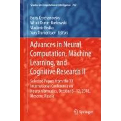 Advances In Neural Computation, Machine Learning, And Cognitive Research Ii    Format Reli 