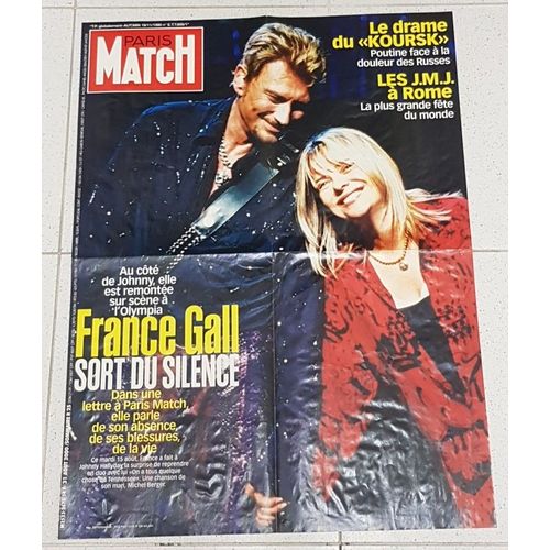 Affiche (59 X 78 Cm) Paris Match - Johnny Hallyday Et France Gall  L'olympia