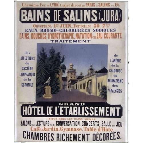Affiche Bains De Salins Jura