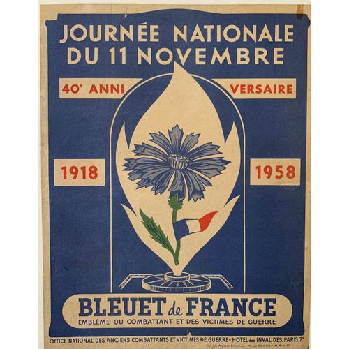 Affiche Bleuet De France