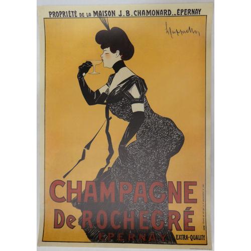 Affiche Cappiello 1902 Champagne De Rochegr