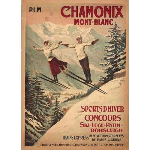 Affiche Chamonix Mont Blanc