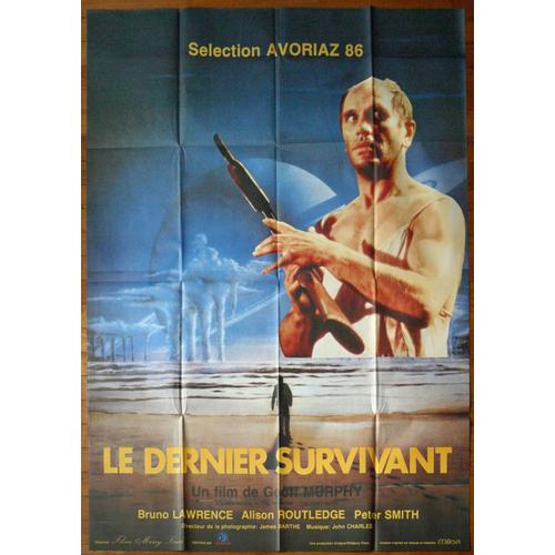 Affiche De Cinma Originale - Le Dernier Survivant - Festival Avoriaz 86 - Format 120x160 Cm