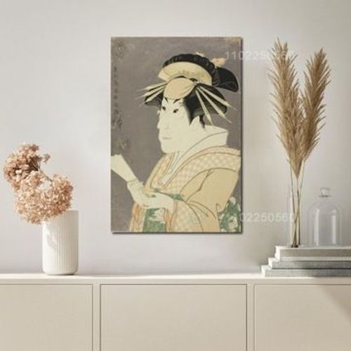 Affiche De DCoration En Toile Sharaku Toshusai,Mpression Murale Poster Pour Salon Chambre  Coucher DCor Sans Cadre(30*40cm)