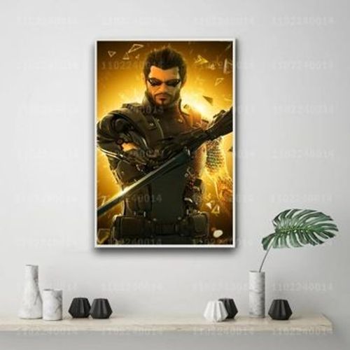 Affiche Du Jeu De La RVolution Humaine Deus Ex Sur Toile,Mpression Murale Poster Pour Salon Chambre  Coucher DCor Sans Cadre(30*40cm)