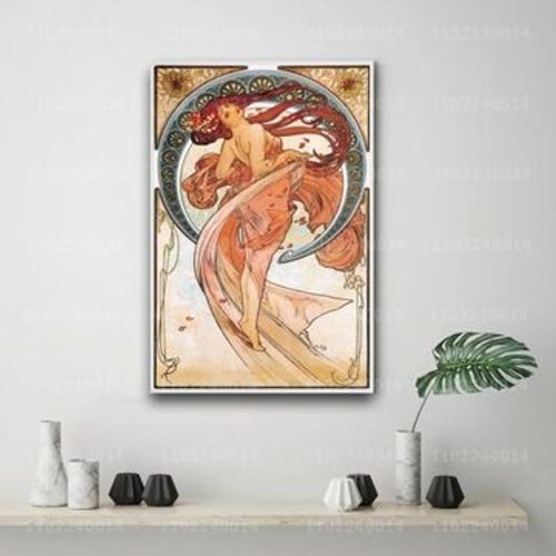 Affiche En Toile Affiche Mucha Affiches DCoratives,Mpression Murale Poster Pour Salon Chambre  Coucher DCor Sans Cadre(20*30cm)