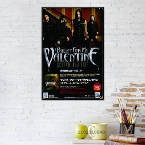 Affiche En Toile Bullet For My Valentine M,Mpression Murale Poster Pour Salon Chambre  Coucher DCor Sans Cadre(50*70cm)