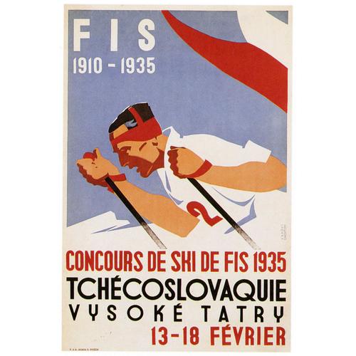 Affiche Fis 1910-1935 Tchcoslovaquie