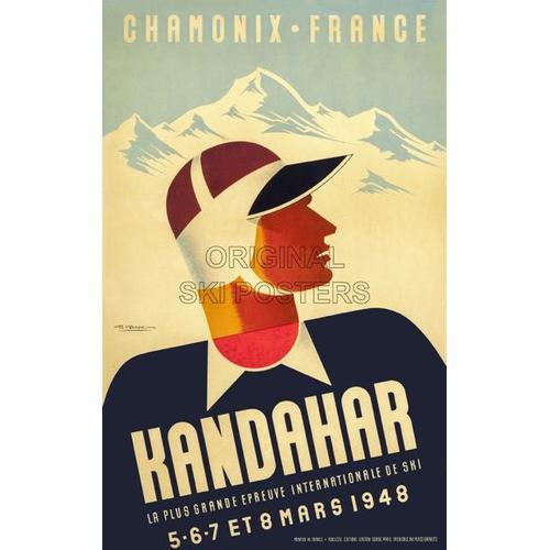 Affiche Kandahar Chamonix France 