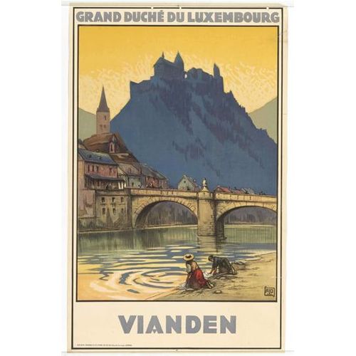 Affiche Luxembourg Vianden