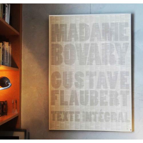 Affiche Madame Bovary Au Mur Texte Intgral Flaubert Une Seule Page Nue   de Gustave Flaubert  Format Livre objet 