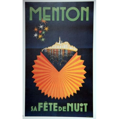 Affiche Menton Fte De Nuit